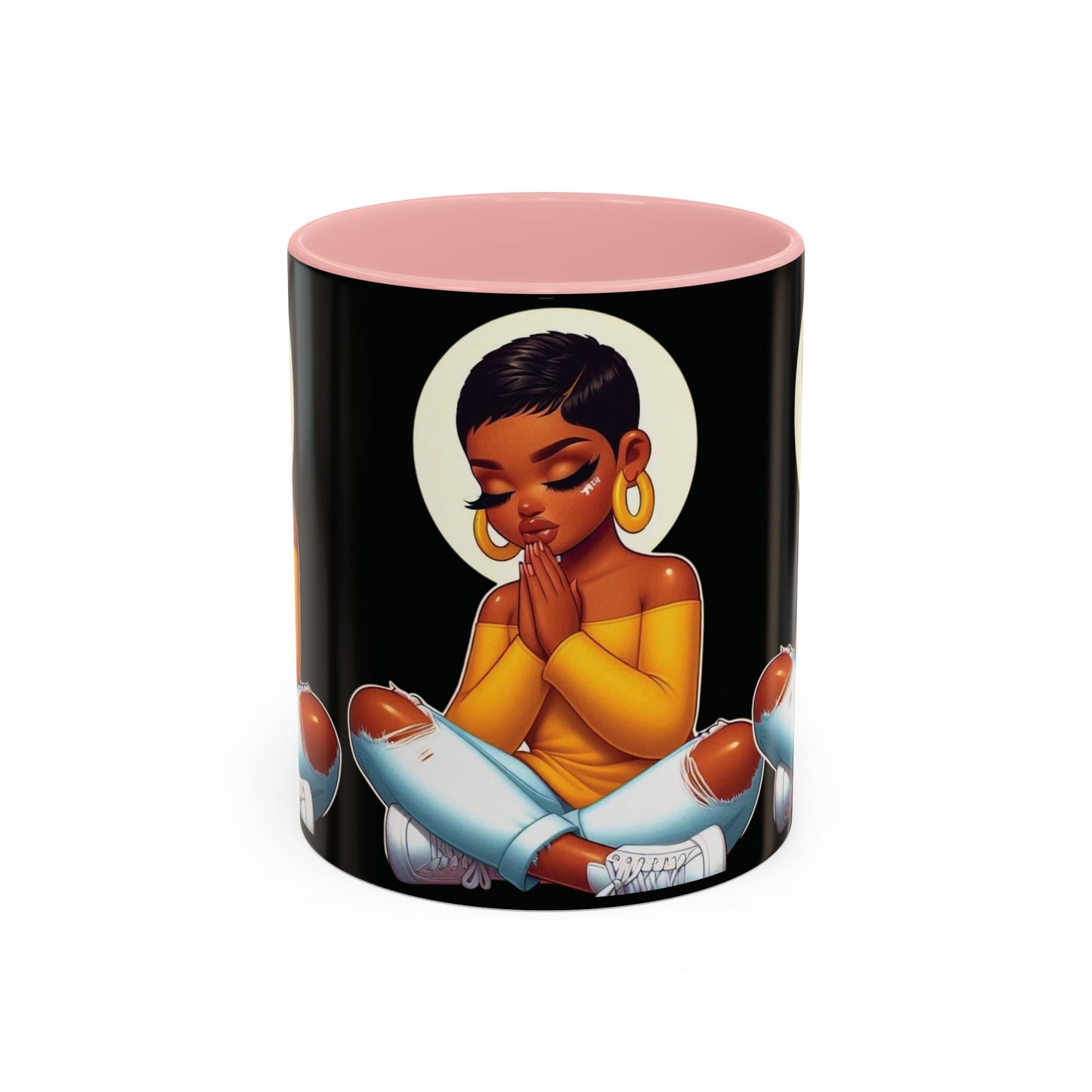 Mug - Woman Meditating a Plan Coffee Mug (11, 15oz)