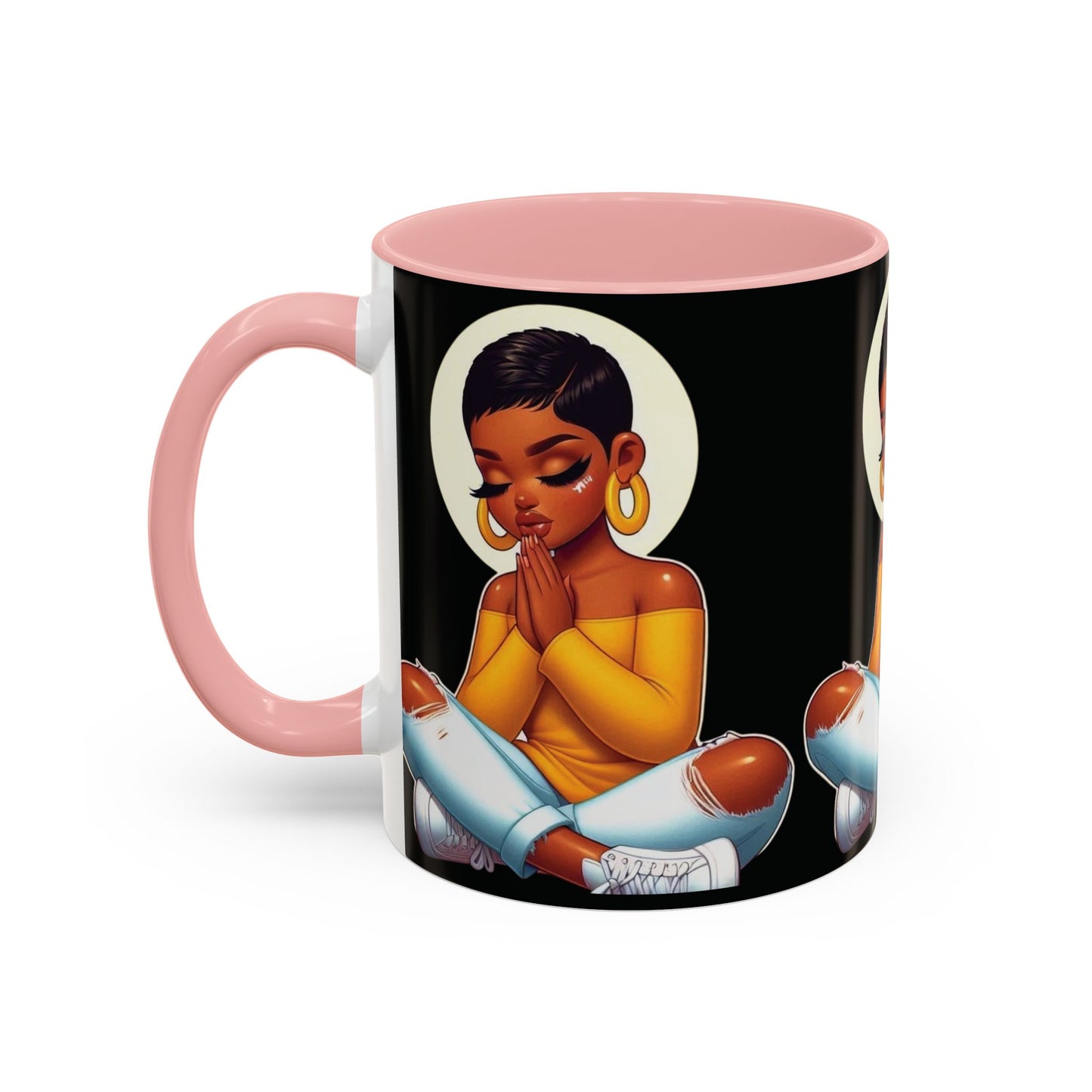 Mug - Woman Meditating a Plan Coffee Mug (11, 15oz)